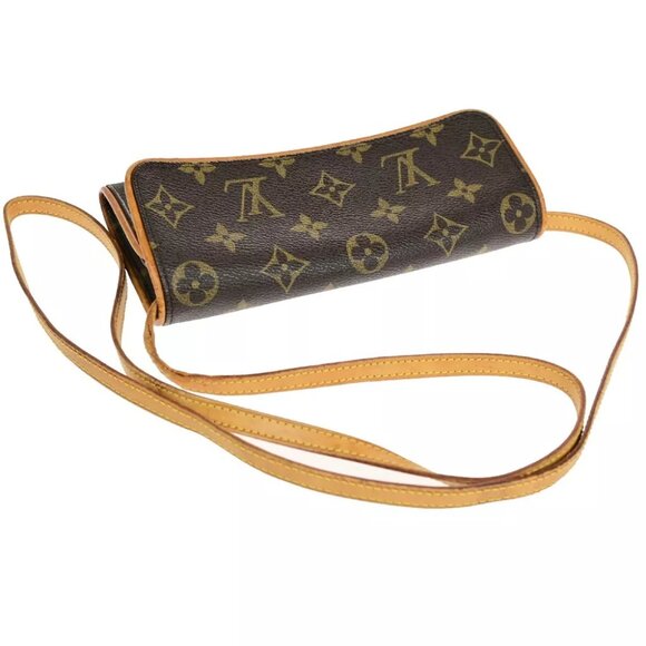 LOUIS VUITTON Pochette Twin PM 2Way Shoulder Clutch Bag Monogram M51854 30EC225 - Picture 10 of 16